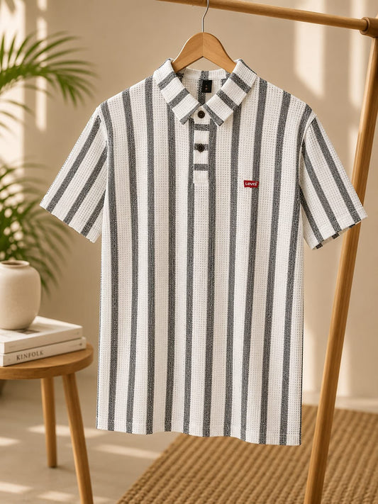 Men’s Summer Shirt – 1 Piece White Colar
